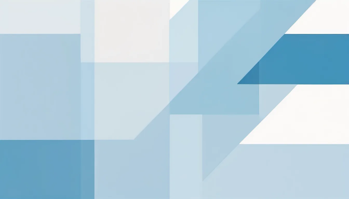 Abstract balanced middle bar illustration in blue and pale sky on white — decorative header for 40 Amp EV Chargers Compared on Specs
