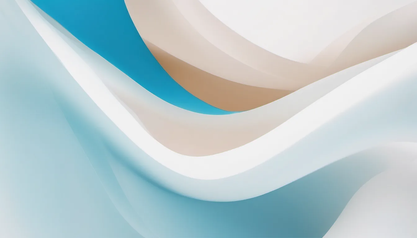 Abstract open loop illustration in blue and pale sky on white — decorative header for Affiliate Disclosure