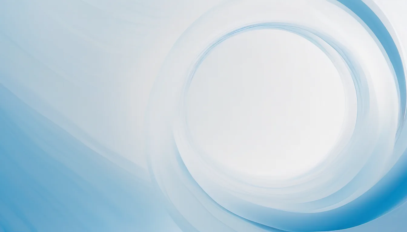Abstract concentric signal rings illustration in blue and pale sky on white — decorative header for Smart EV Chargers Compared on Specs